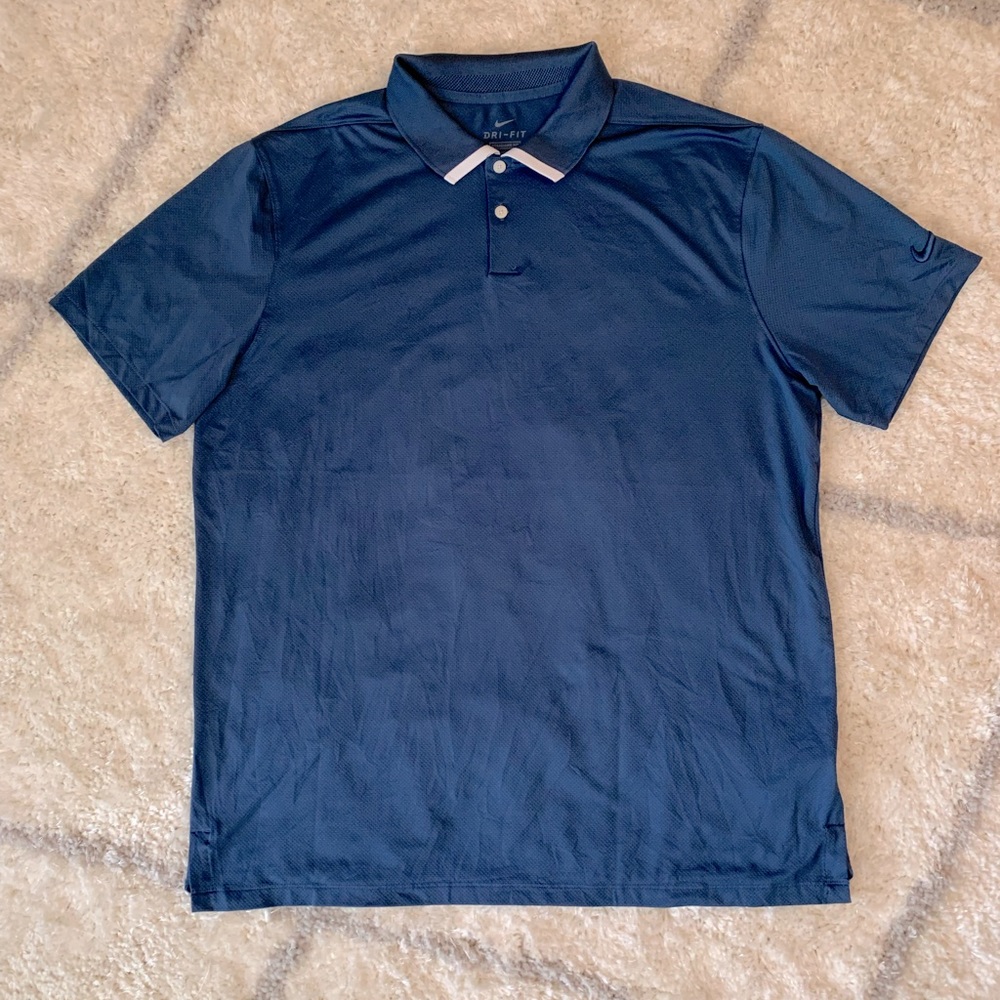 Nike  |  Golf Shirt | Dri-Fit |  EUC	|